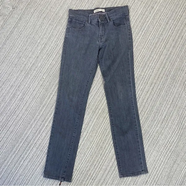 Old Navy High Rise Back‎ Ankle Zip Skinny Jeans Gray 4 - Image 3