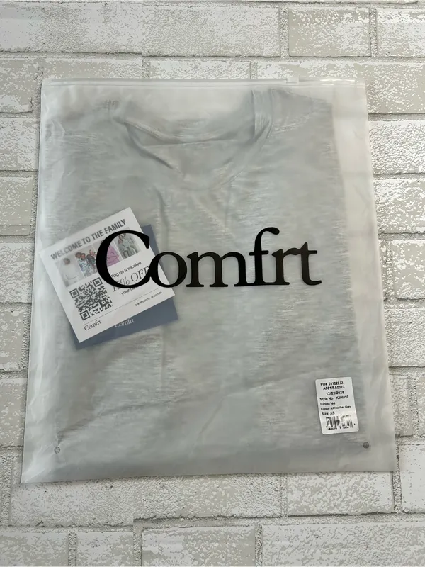 Comfrt Cloud Lounge Heather Gray Tshirt Size XS - Image 2