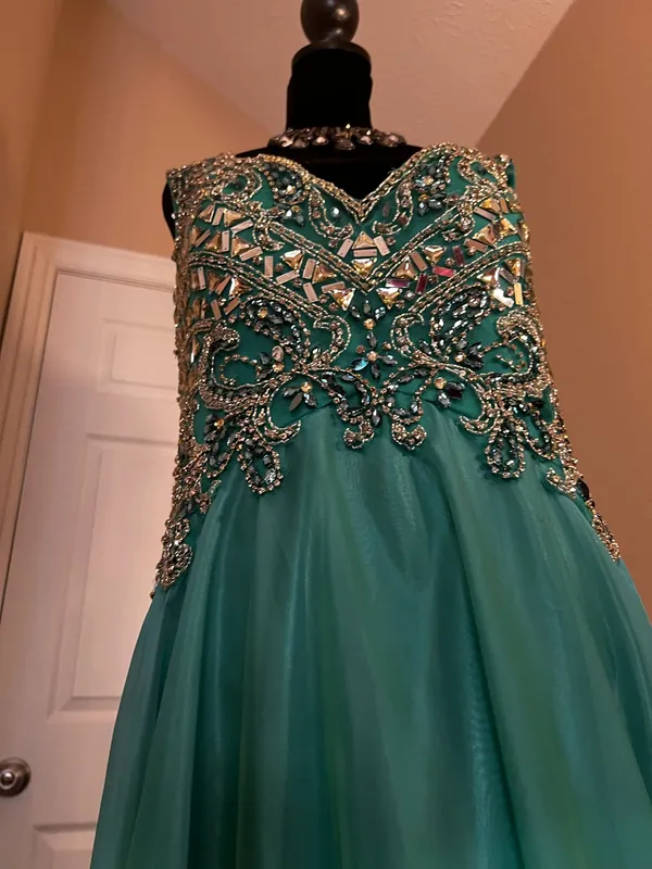 Tiffany Designs Elegant fancy maxi prom dress - Image 3