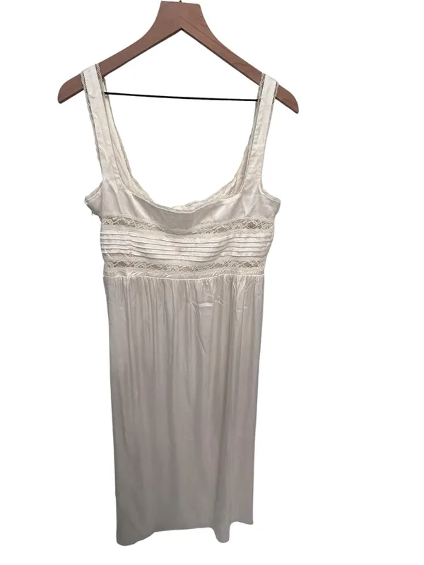 House of CB Illiana scalloped-trim bodice-top stretch-silk maxi dress Large plus - Image 12