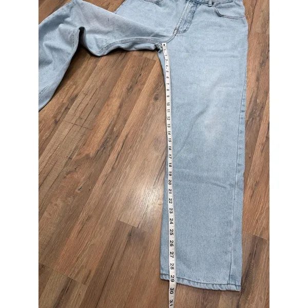 Vintage Bugle Boy Jeans 705 34x30 Light Wash‎ 90s Straight Leg Denim - Image 10