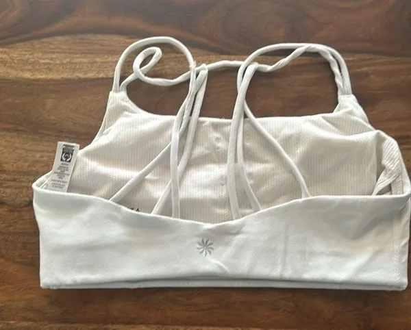 Athleta white strappy bra, size small - Image 2
