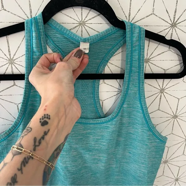 Lululemon Swiftly Tech Tank Marled Teal - Image 3