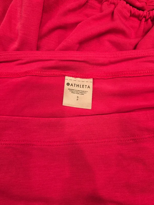 Athleta Off The Shoulder Long Sleeve Top Pink S - Image 5