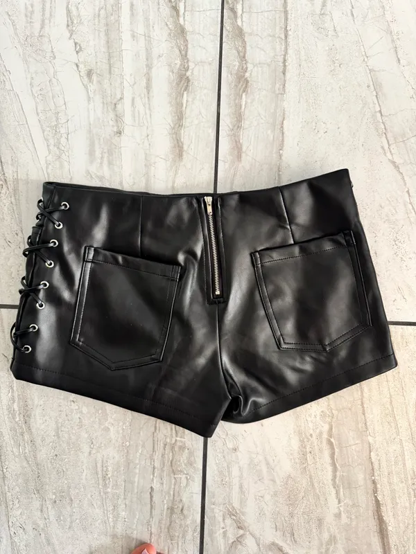 Princess Polly Leather Shorts - Image 2