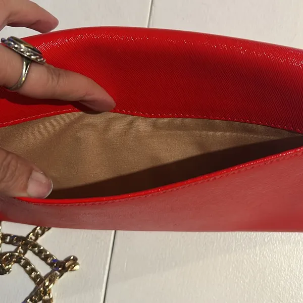 Nordstrom red Crossbody purse clutch - Image 9