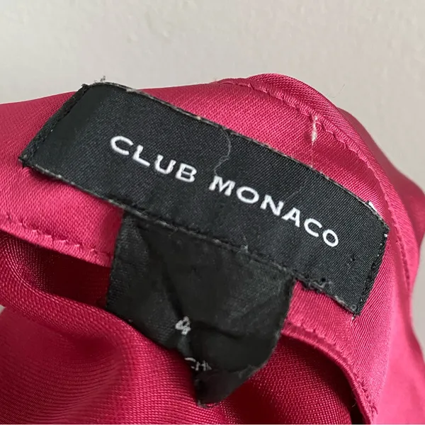 Club Monaco Fuchsia Midi Skirt Size 4 - Image 4