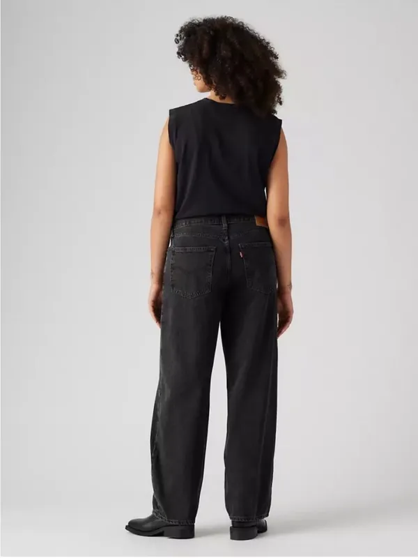 Levi’s Baggy Dad Jeans in Boot Barn (washed black) 24 - Image 2