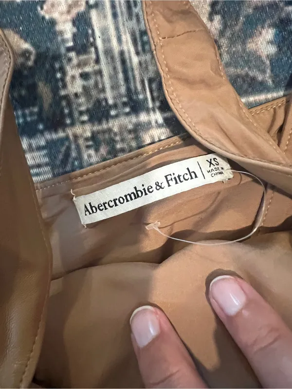 Abercrombie Brown Faux-Leather Corset Tank Top - Women - Image 10