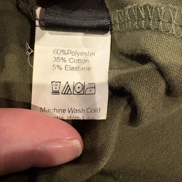 Shein Olive Green Short sleeve Top T shirt Size XL Flutter Sleeve Pull over - Image 6