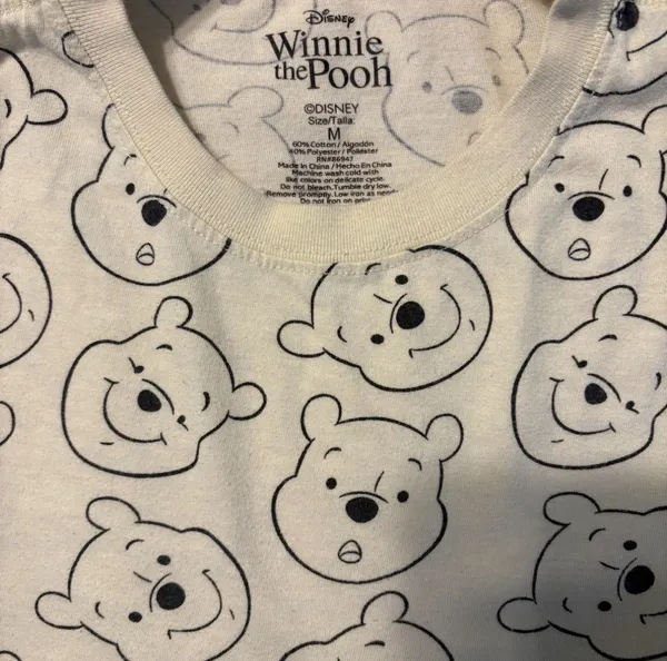 Disney Winnie the Pooh light yellow Crop Top - Image 3