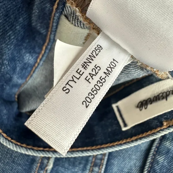 Madewell The Dean Easy Straight Jean Greendale Wash Rigid Blue US 28 NWT - Image 13