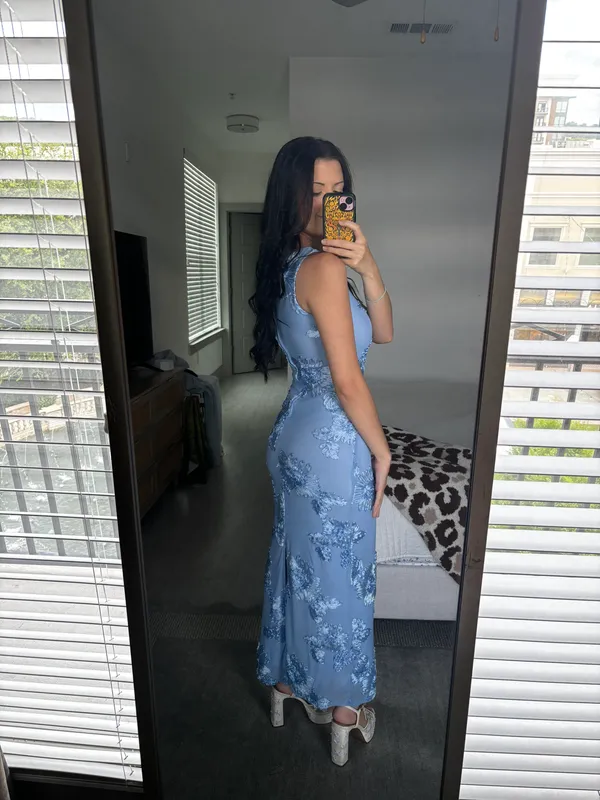 Aymie Blue Maxi Dress - Image 2