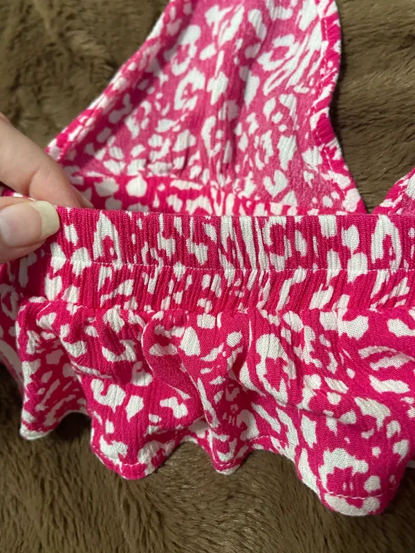 Hot Pink Halter Tie Top Size XS - Image 4