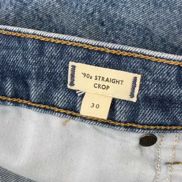 Madewell The 90s Straight‎ Crop Jeans - Concho Wash - Image 5