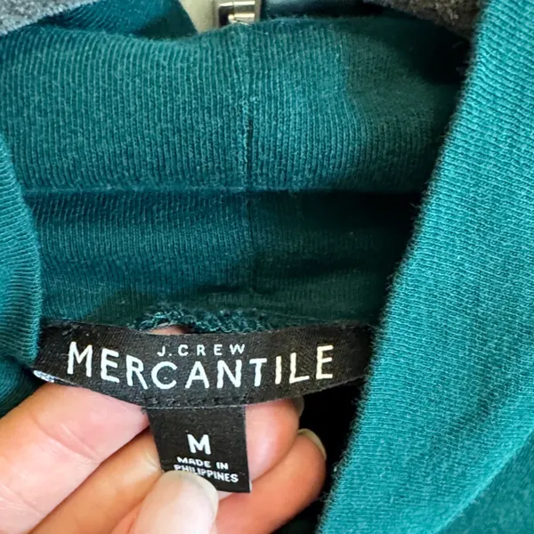 J. Crew Dark Green Turtleneck Top - Image 3