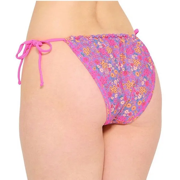 Ninety Nine Tunnel Tie Reversible Hipster Swim Bottoms Size Large - Image 3
