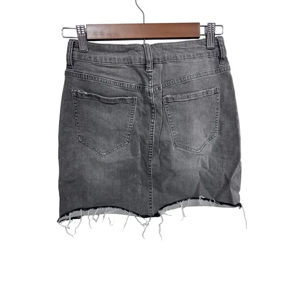 PacSun Vintage Boho‎ Cottagecore A-Line Mini Skirt Faded Black Pattern Women's Sz Small - Image 4
