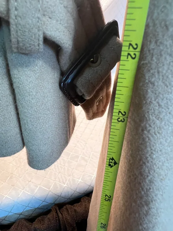 London Fog Trench Coat Size 2 Wool Blend Tan Belt - Image 4