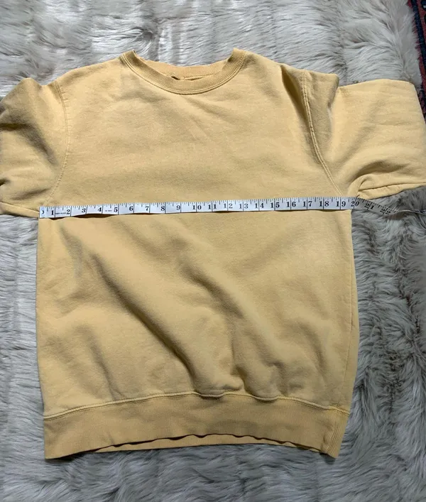 John Galt Light Yellow Pullover Sweatshirt - Image 6