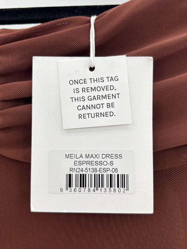 Runaway The Label Meila Maxi Dress in Espresso - Image 7