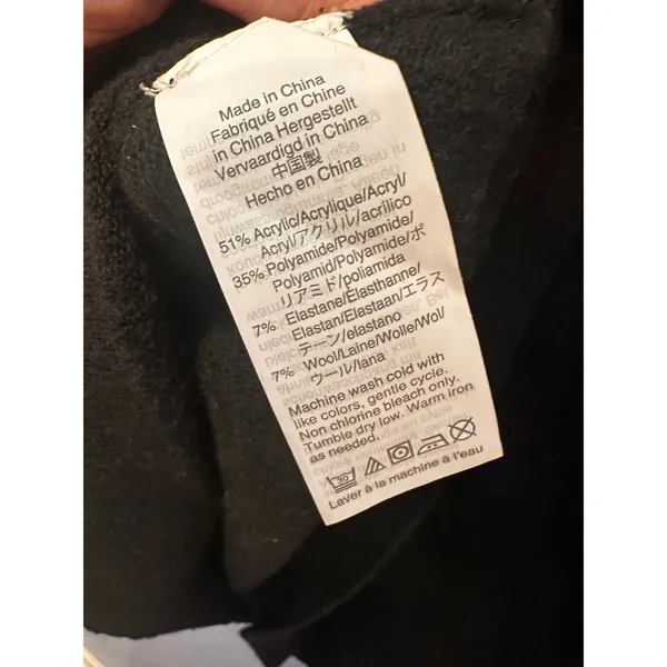 J.Crew Womens Black Extra Soft Wool Blend Crewneck Classic Fit‎ Sweater Medium - Image 4