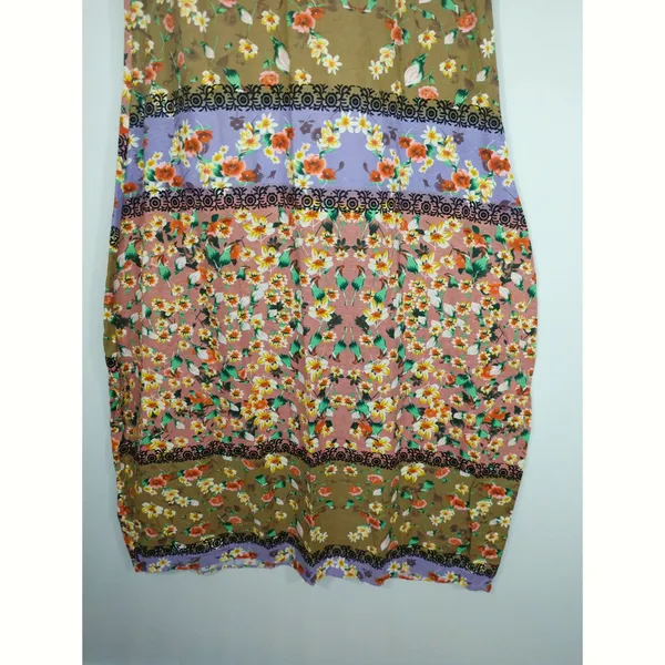 Sheilay Ditsy Floral Multicolor sleeveless Shift‎ Maxi Bohemian Dress LARGE NWT - Image 3