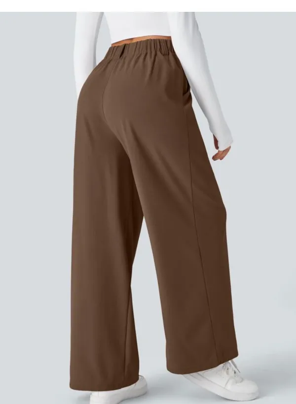 Halara Flex™ High Waisted Pocket Wide Leg Waffle Work Pants - Image 4