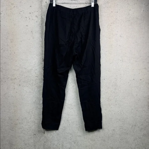 COS Black Elastic Drawstring Joggers woman sz 4 - Image 6