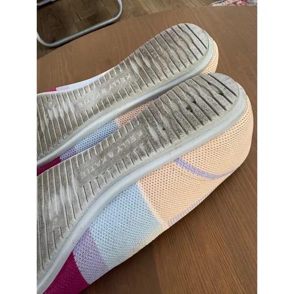 Kelly & Katie Striped Knit Pointed Toe Ballet Flats Washable Pink Blue 7M - Image 7