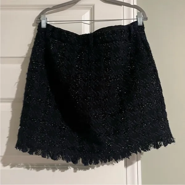 Scotch & Soda Tweed Mini Skirt - Black and Blue size‎ XL - Image 4