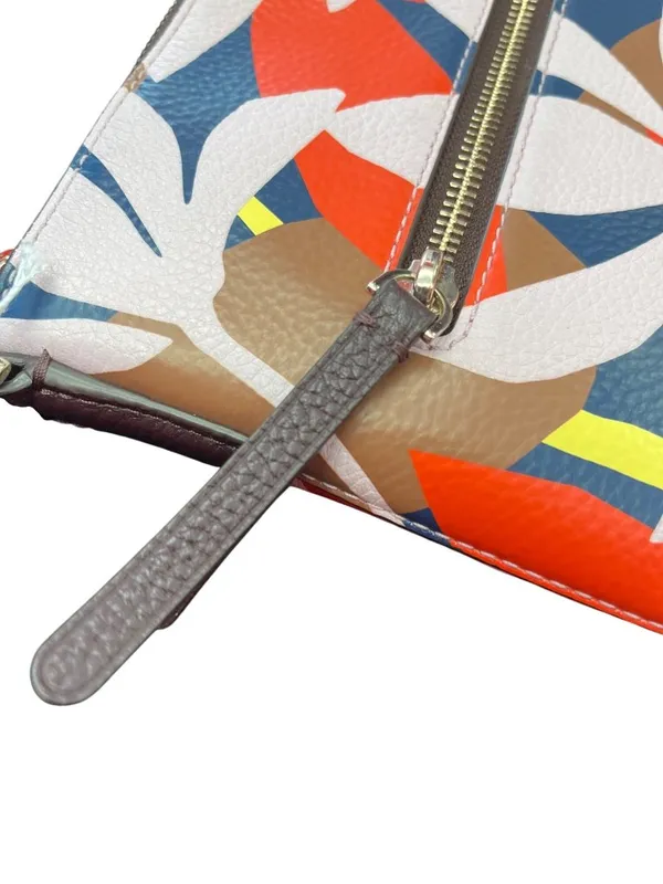 Kate Spade NY woms blue red floral crossbody handbag 9.5"x10.5x2" SKU 10-045 - Image 4