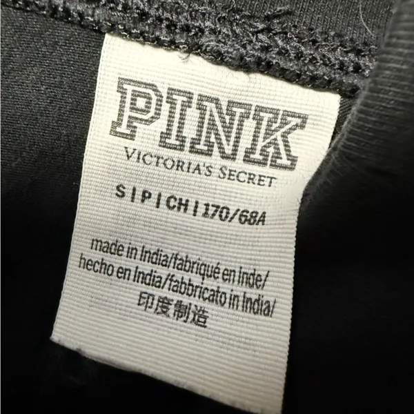 Victorias Secret Pink High Waist Full Length Leggings Size Small Black - Image 5