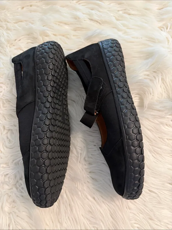 L'Amour Des Pieds Women’s Black Mary Jane Suede Flats size 8M leather upper - Image 11