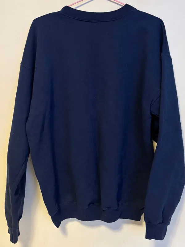 Hanes American Legion Post 273 Madeira Beach FL Cotton Blend Crewneck Navy Blue Size M - Image 2
