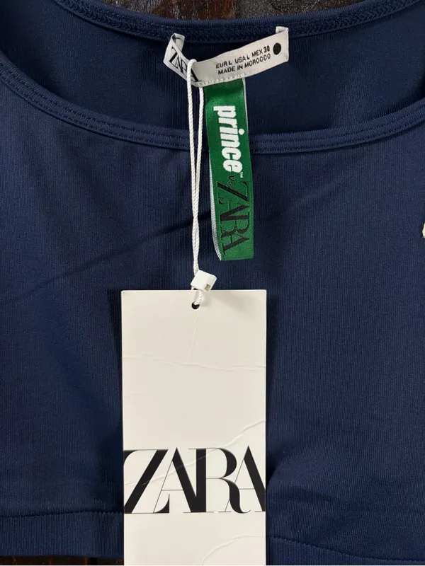 ZARA x Prince Blue Crop Top NWT LARGE - Image 4