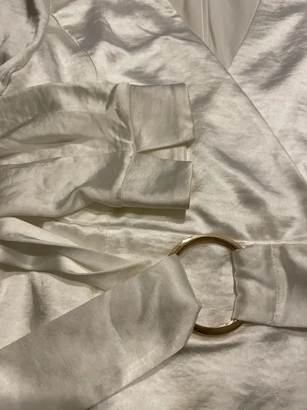 Lulus White Satin Mini Dress - Image 6