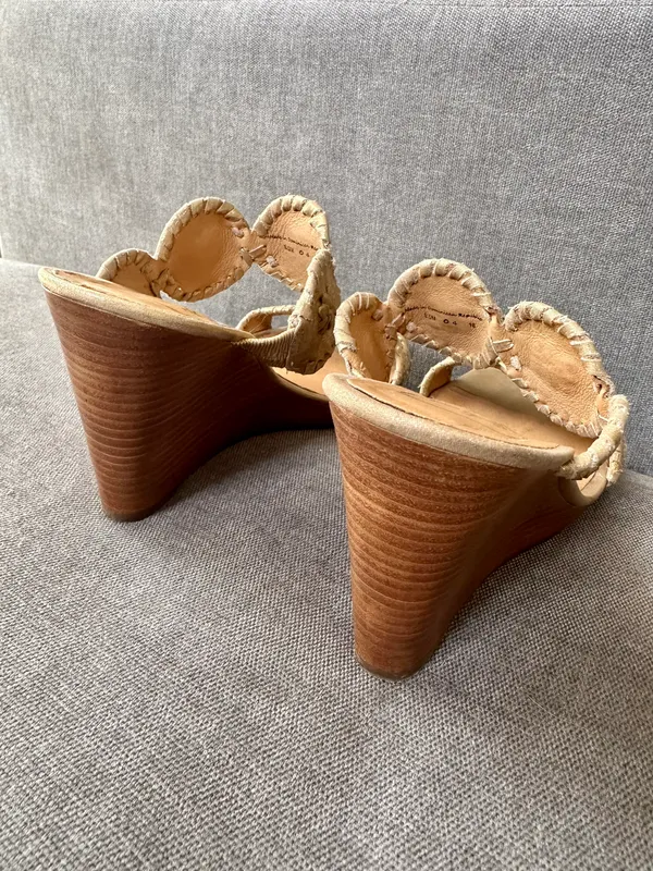 Jack Rogers Lauren Mid Wedge Gold - Image 3