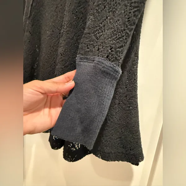 Free People Coffee In The Morning Tunic‎ Top Black Size XS - Image 4