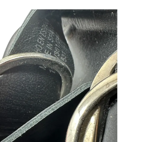 Zara Slide Sandals Buckles‎ Double Strap Faux Leather Black Size 41 US 10 - Image 13