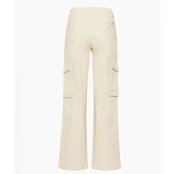Aritzia TNA Troop Cream Ivory Cargo Utility Straight Leg Pants Size 2 - Image 3