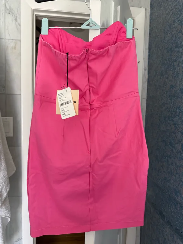 superdown pink strapless dress - Image 2