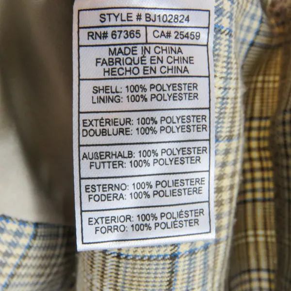 Urban Outfitters BB Dakota Tan Brown Plaid Blazer Jacket Small - Image 5
