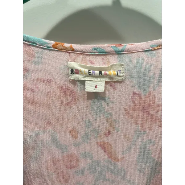 Roller Rabbit Amandine Ondika Floral Mini Dress Sz S - Image 4
