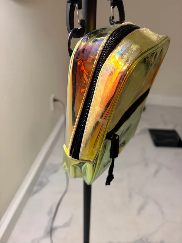 Adidas Iridescent Yellow Mini Crossbody Bag - Image 4