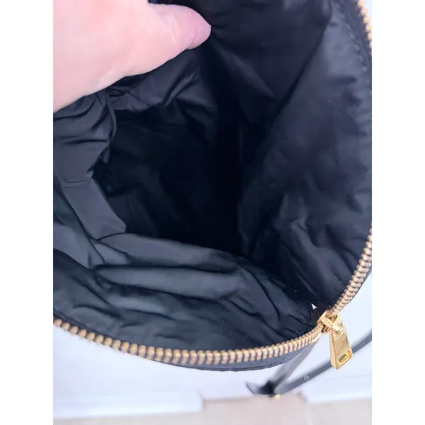 Marc Jacobs Crossbody Bag Black Nylon Leather Trim Gold Hardware OS - Image 15