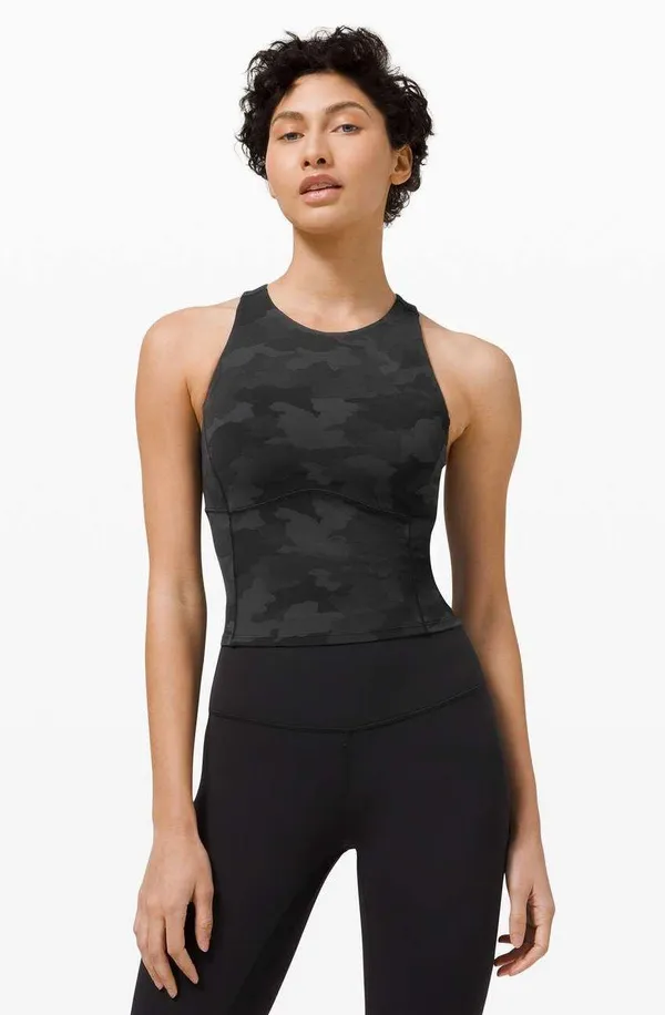 Lululemon Key To Balance Tank Camo Deep Coal Multi - Image 3