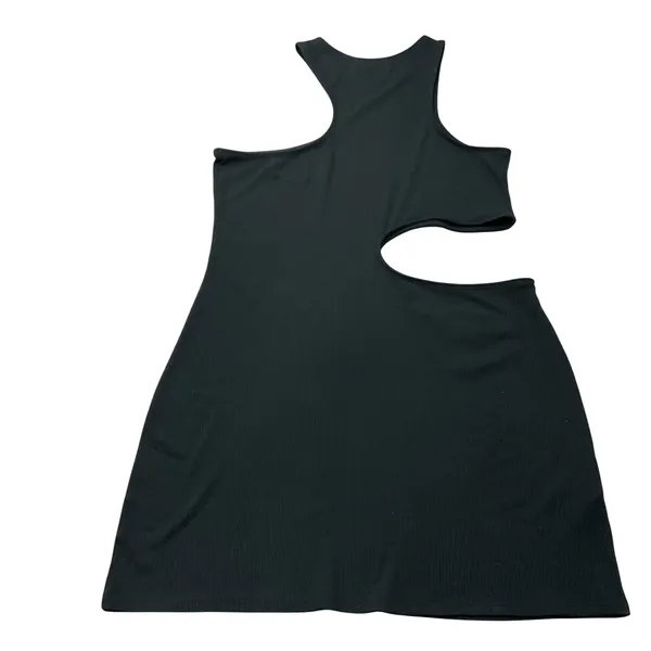 Abercrombie & Fitch Black Ribbed Cutout Mini Dress XL NWT - Image 2