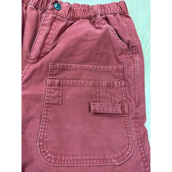 Free People Movement Rust Red Utility Straight Leg Cargo Pants Women's XS Size 4 - Image 3