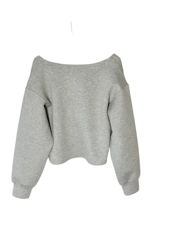 OLD NAVY Active Bounce Fleece Twist Cropped Sweatshirt - Image 3